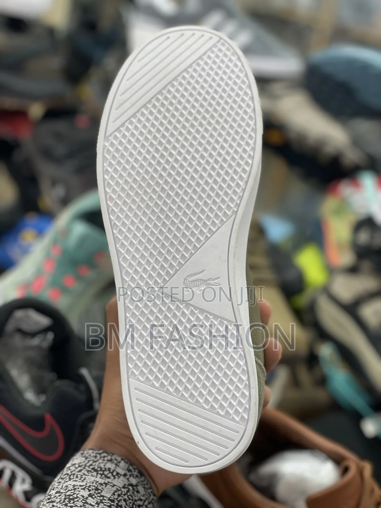 Lacoste Flat Green Suede Fashions