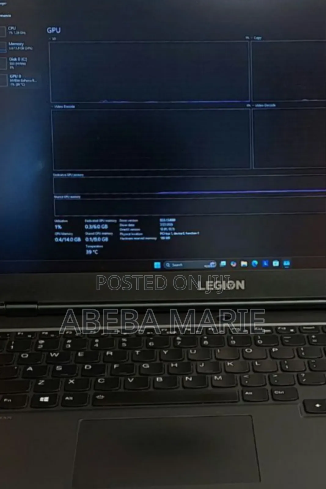 New Laptop Lenovo Legion 5 16GB Intel Core I7 SSD 512GB