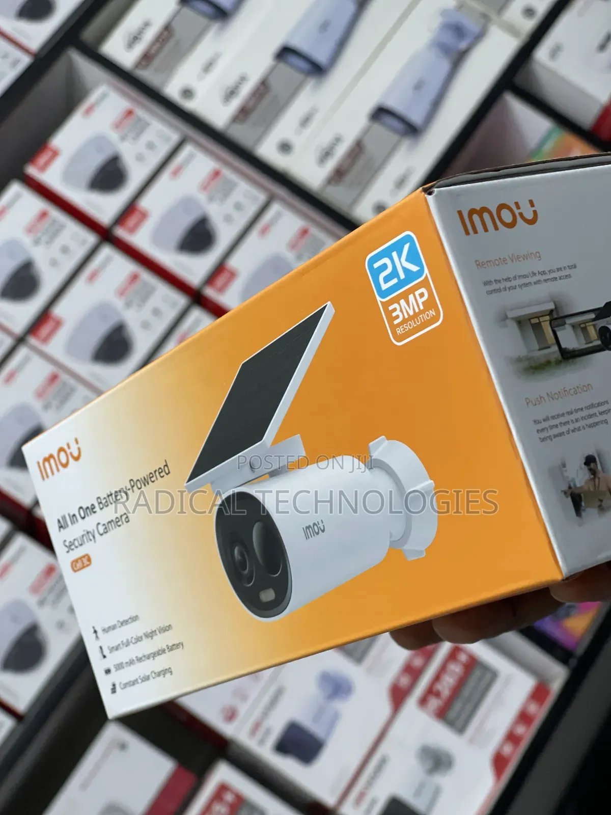 ያለ መብራት በቻርጅ የሚሰራ ዋተር ፕሩፍ Imou Cell3c Security Camera