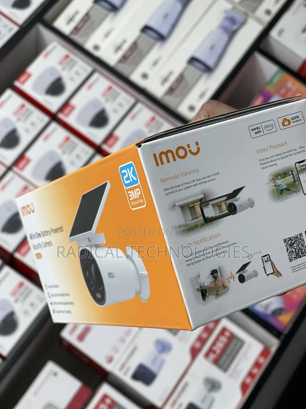 ያለ መብራት በቻርጅ የሚሰራ ዋተር ፕሩፍ Imou Cell3c Security Camera