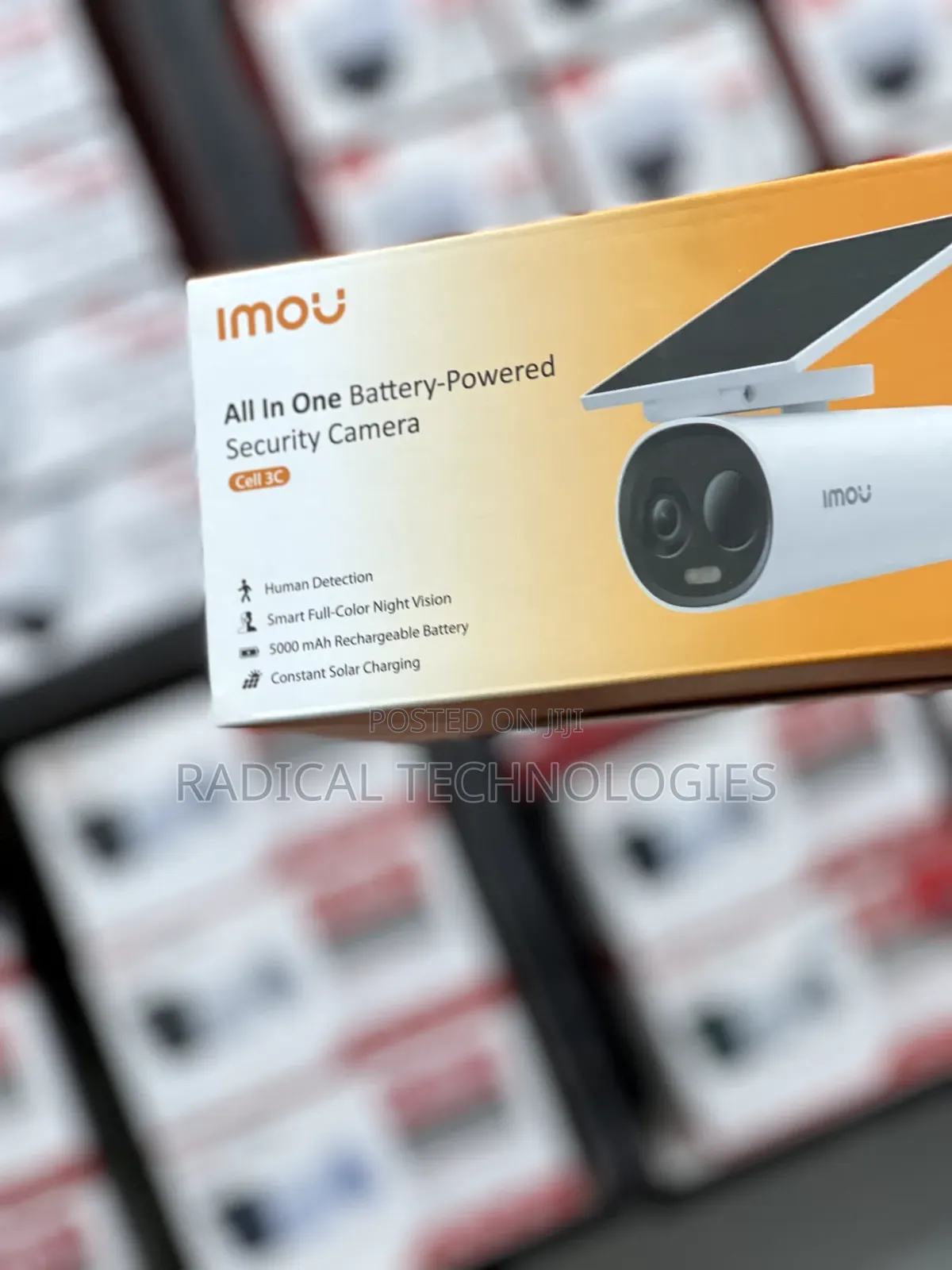 ያለ መብራት በቻርጅ የሚሰራ ዋተር ፕሩፍ Imou Cell3c Security Camera