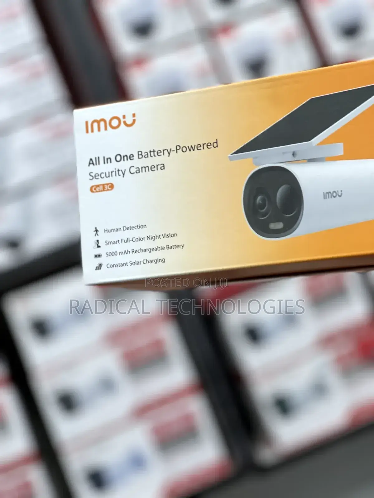 ያለ መብራት በቻርጅ የሚሰራ ዋተር ፕሩፍ Imou Cell3c Security Camera