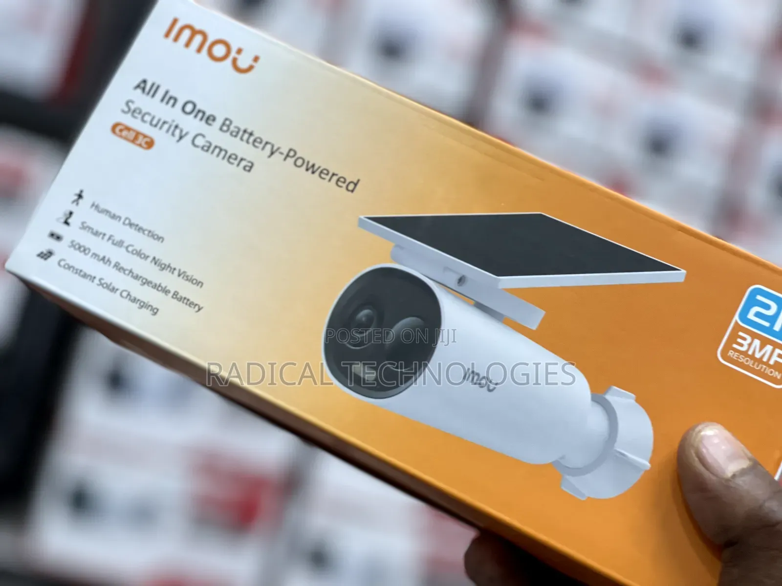 ያለ መብራት በቻርጅ የሚሰራ ዋተር ፕሩፍ Imou Cell3c Security Camera