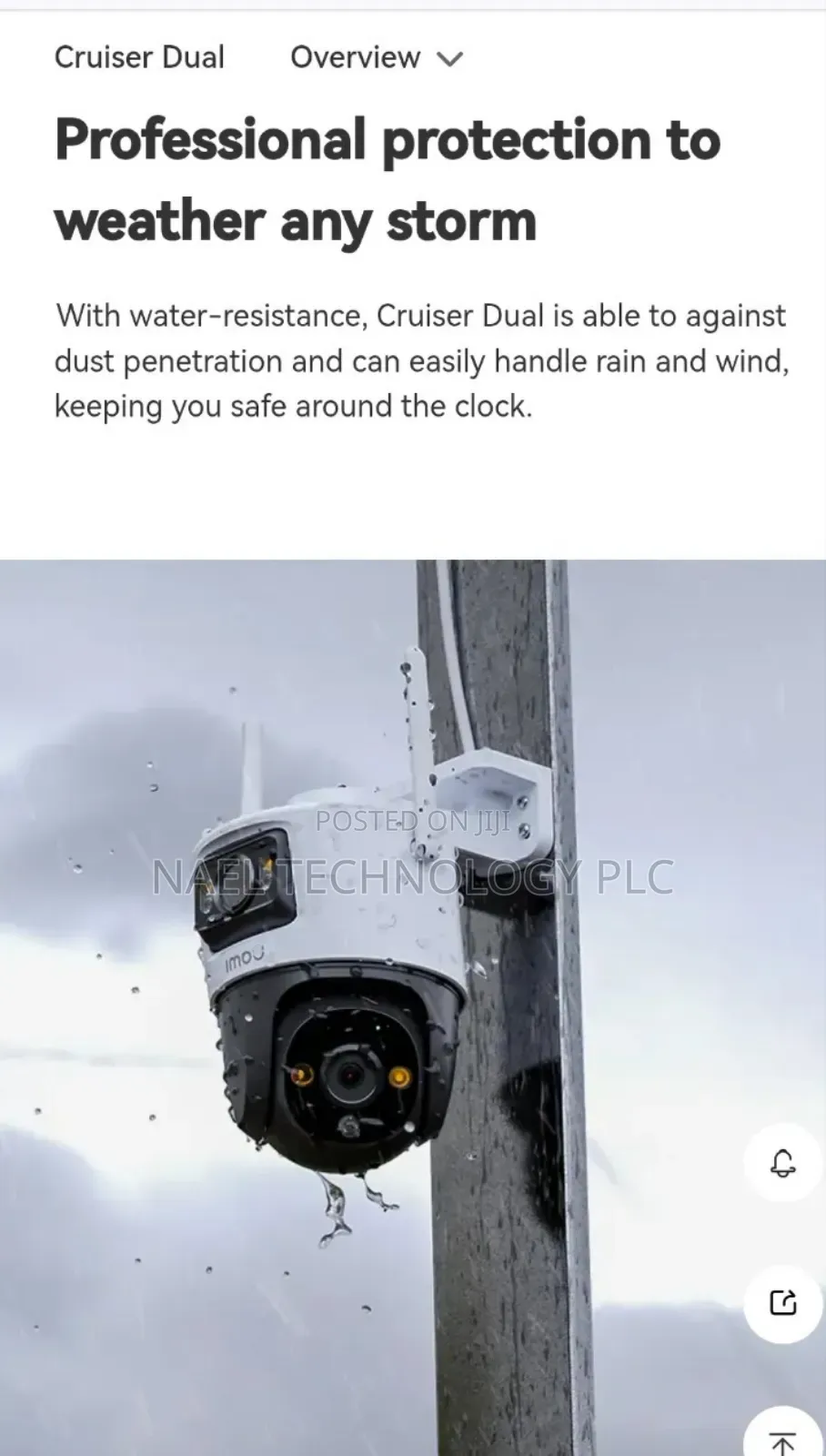 Outdoor: Imou Cruiser Dual Lenses, 6mp, 128gb, and Installation.