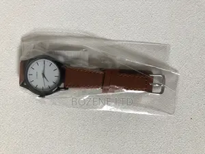 Watch(Analog/White on Brown)