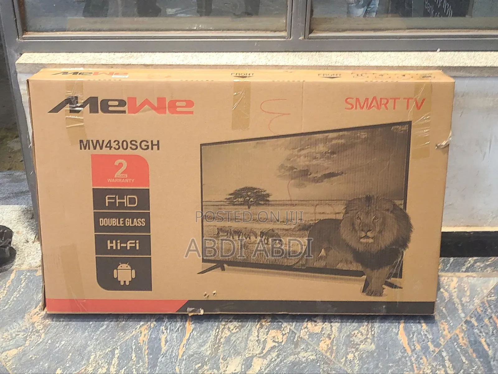 Mewe Tv 43 Inch Smart Doubel Glass