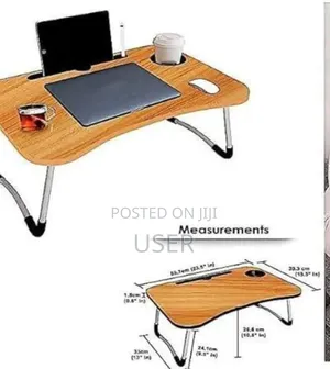 Laptop Table With Cup Holder
 High Quality !!