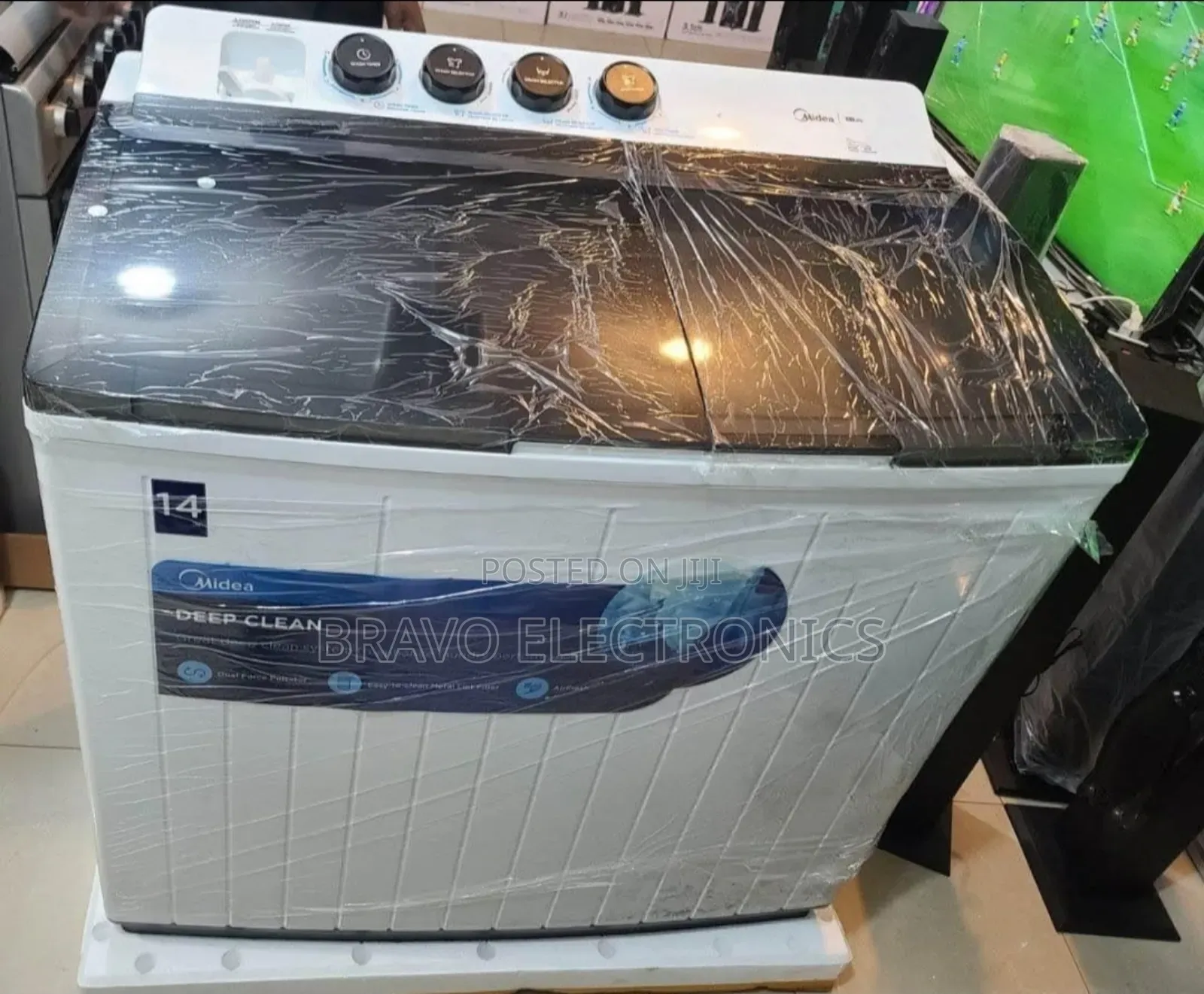 Midea 14kg Semi-Automatic Washing– Power, Size!