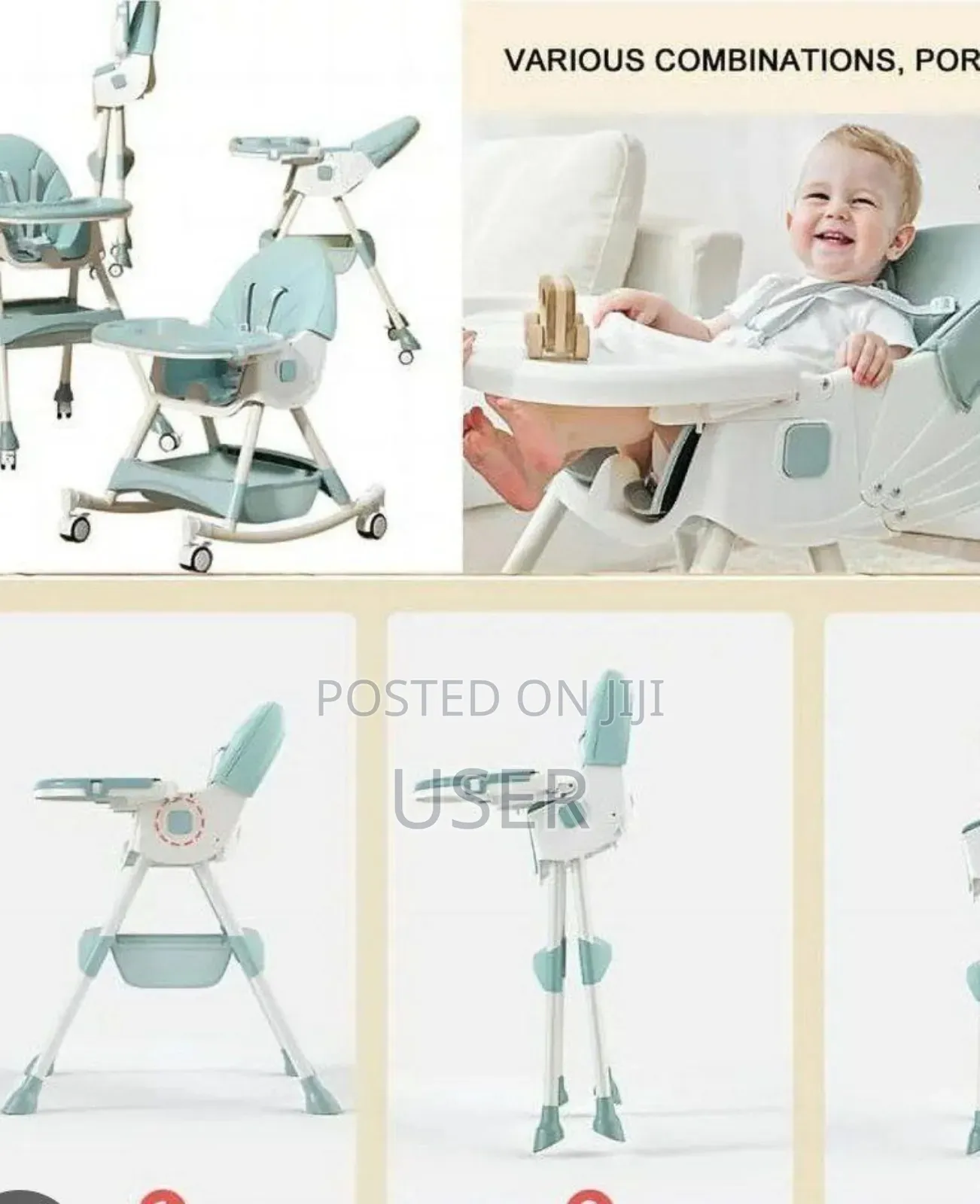  Multi Functional Baby High Chair