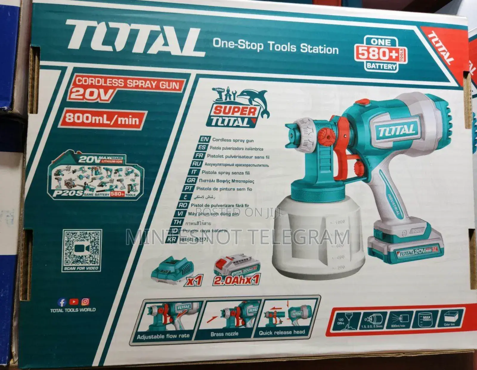 Spray Gun Compressor Rechargeable