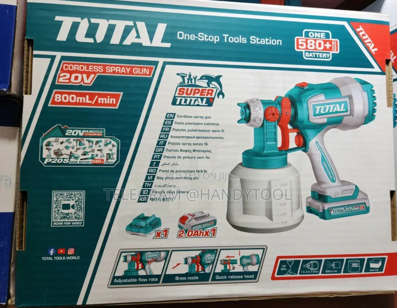 Spray Gun Compressor Rechargeable