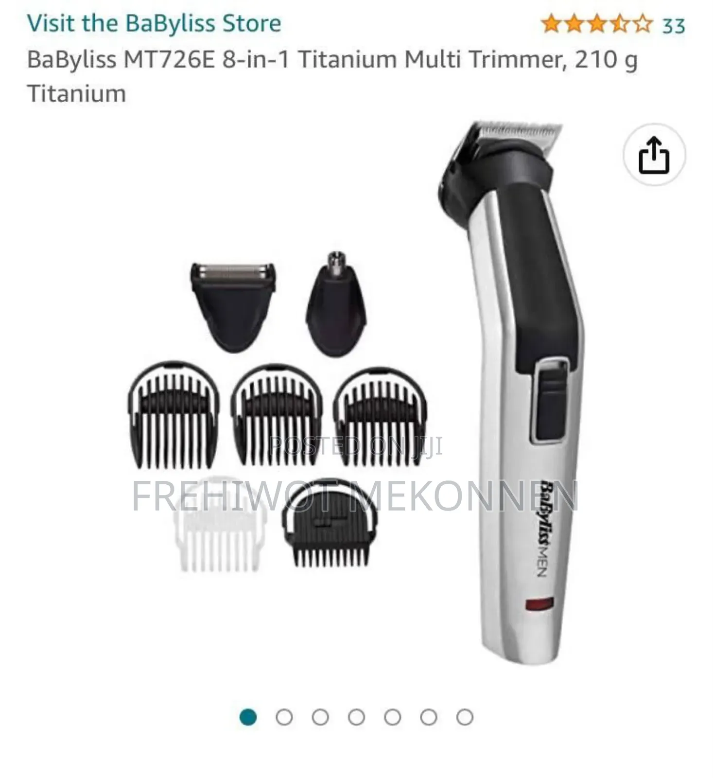 Babyliss Men Trimmer ( Produt of France )