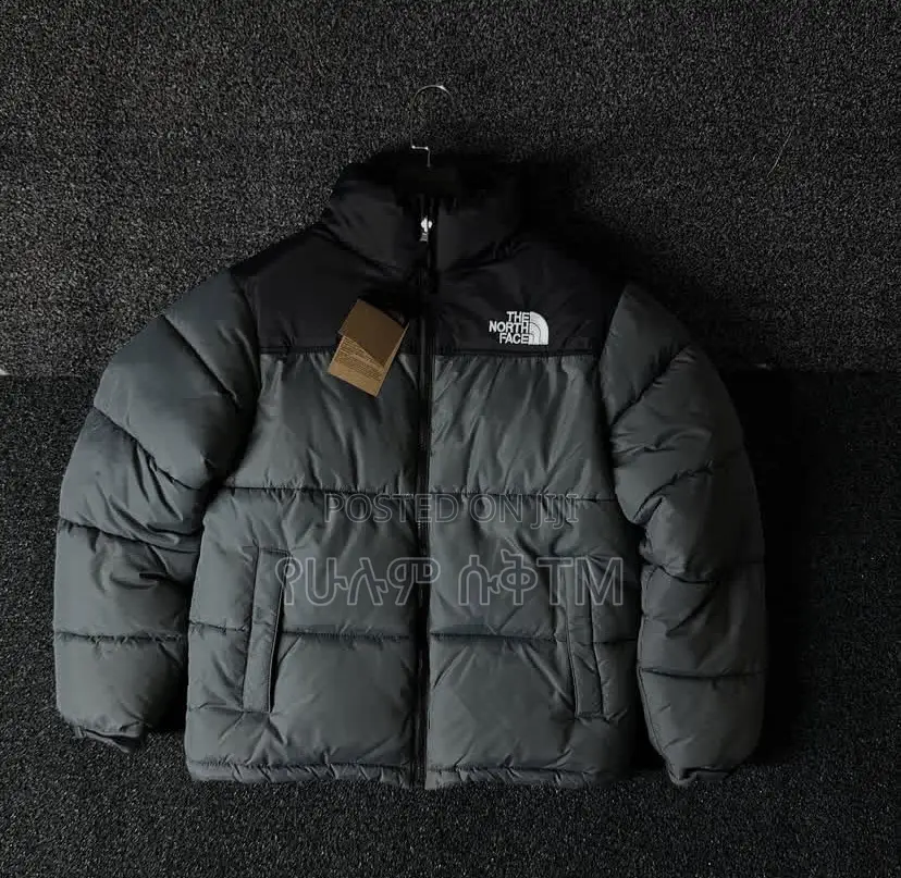 The North Face Nuptse ‘Grey/Black’ Men’S Puffer Jacket