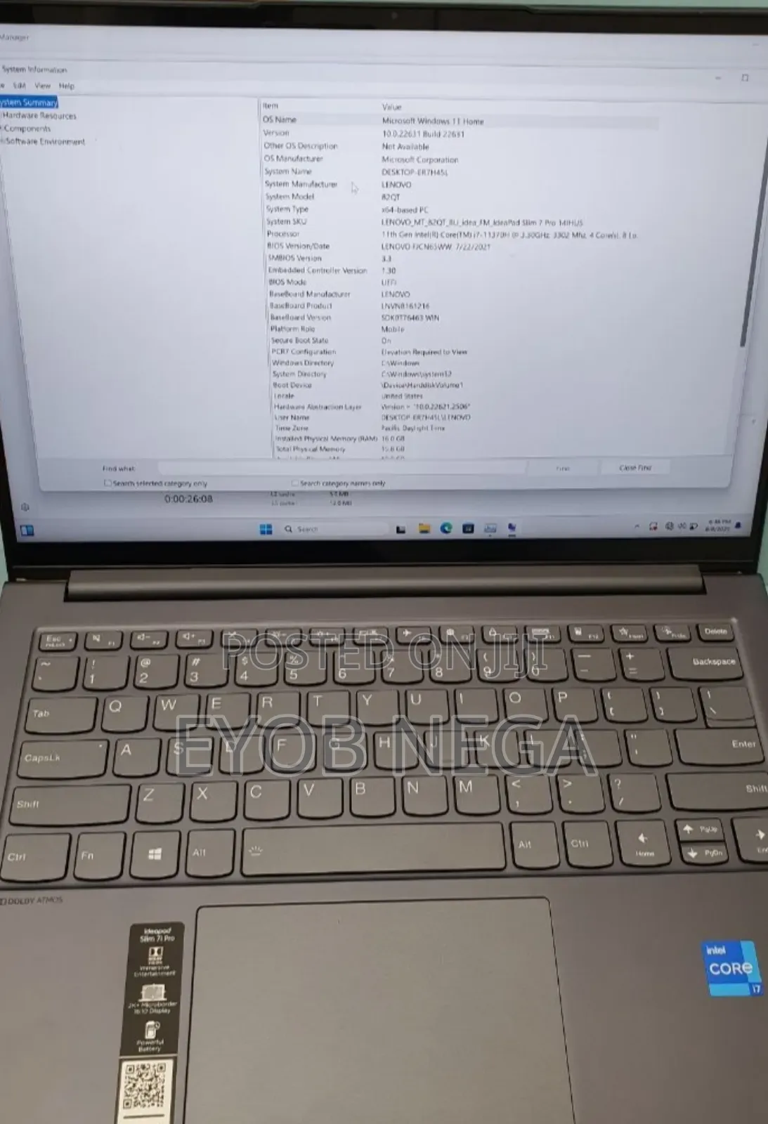 New Lenovo IdeaPad 5 Slim 13th Gen I7 16GB Intel Core I7 SSD 512GB