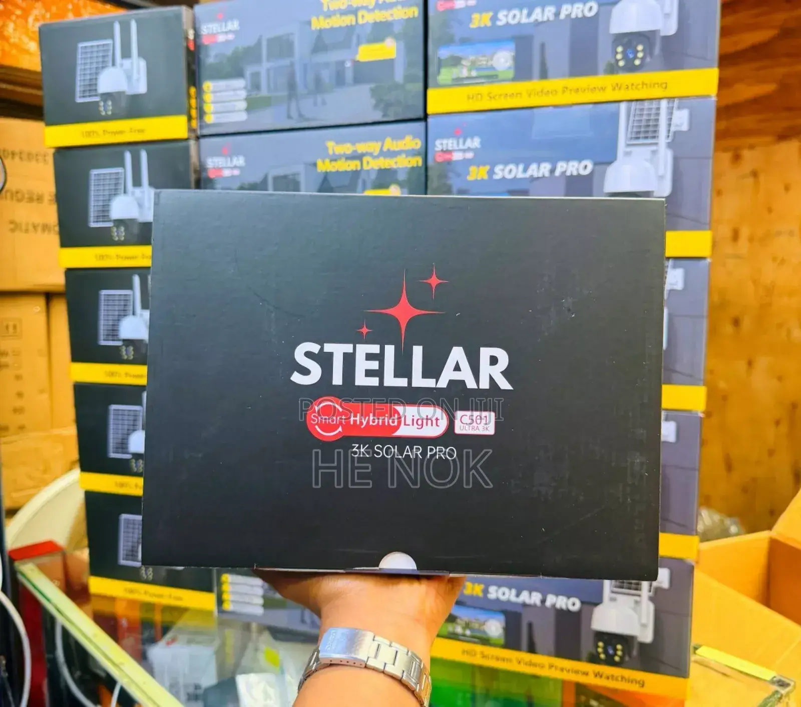 Stellar C501 Pro Security Camera በ Sim የሚሰራ በ Solar የሚሰራ