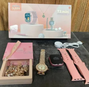 Photo - Queen Smart Watch + 5-in-1 Diamond Jewellery Combo!