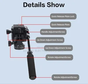 Jmary Extendable Height Aluminum Alloy Camera Holder Tripod