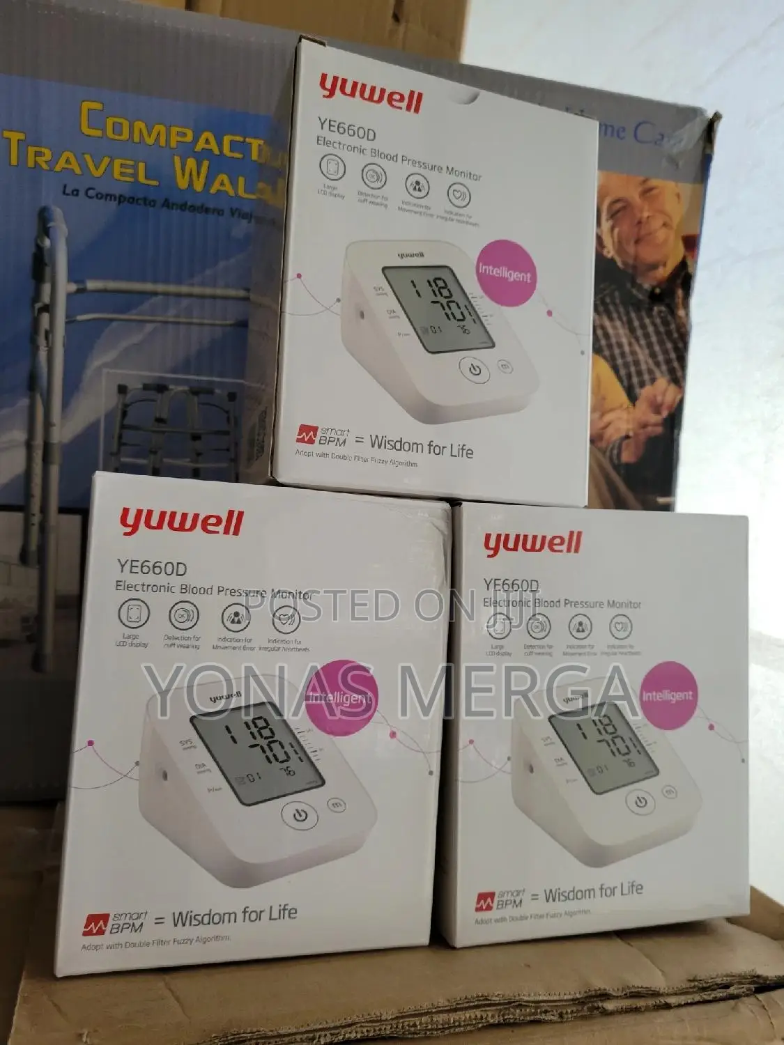 Rechargeable Bp Machine发我blood Pressure Monitorة朕largest LCD