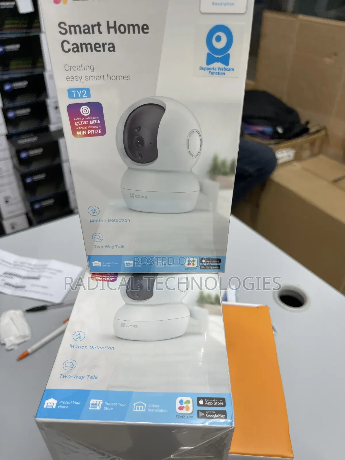 Ty2 Ezviz 360° የሚዞር ድምፅ የሚቀርፅ Security Camera Xiaomi Mi Imou