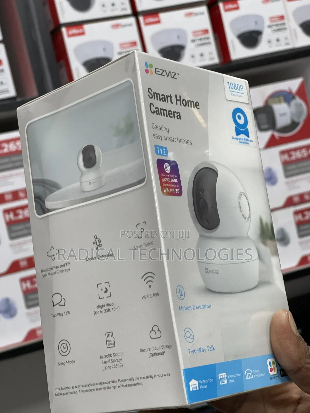 Ty2 Ezviz 360° የሚዞር ድምፅ የሚቀርፅ Security Camera Xiaomi Mi Imou
