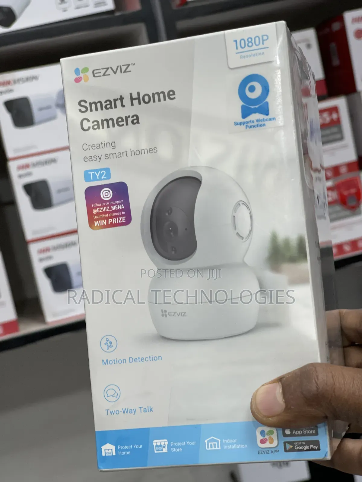 Ty2 Ezviz 360° የሚዞር ድምፅ የሚቀርፅ Security Camera Xiaomi Mi Imou
