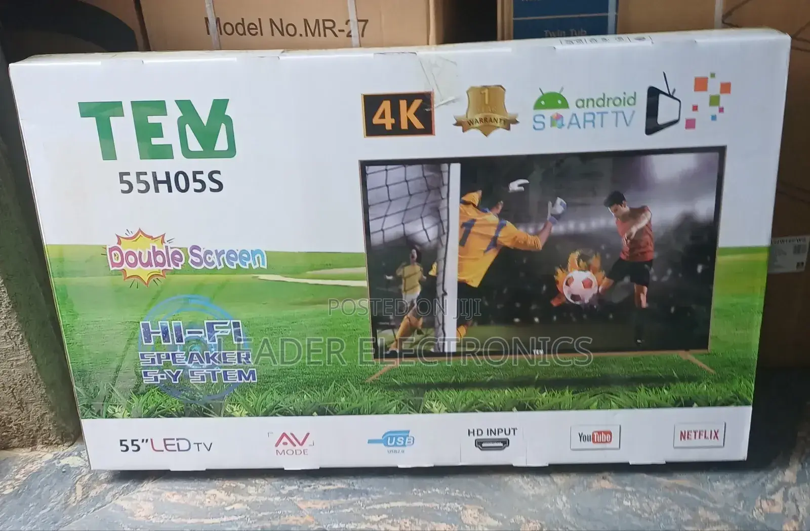 Tev Tv 55" Smart Android Tv New 2025