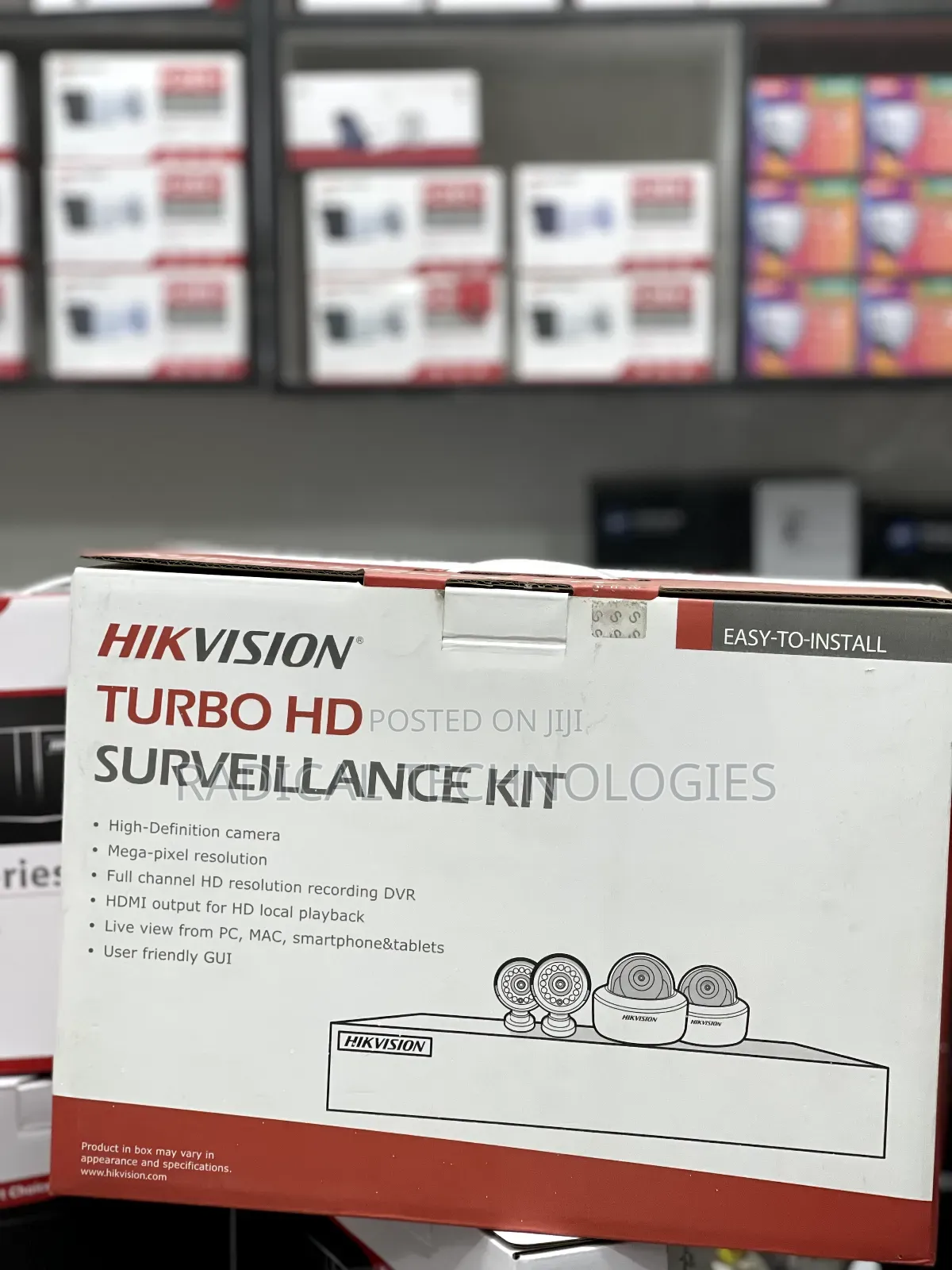 4 Channel Kit Hikvision Security Camera