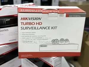 4 Channel Kit Hikvision Security Camera