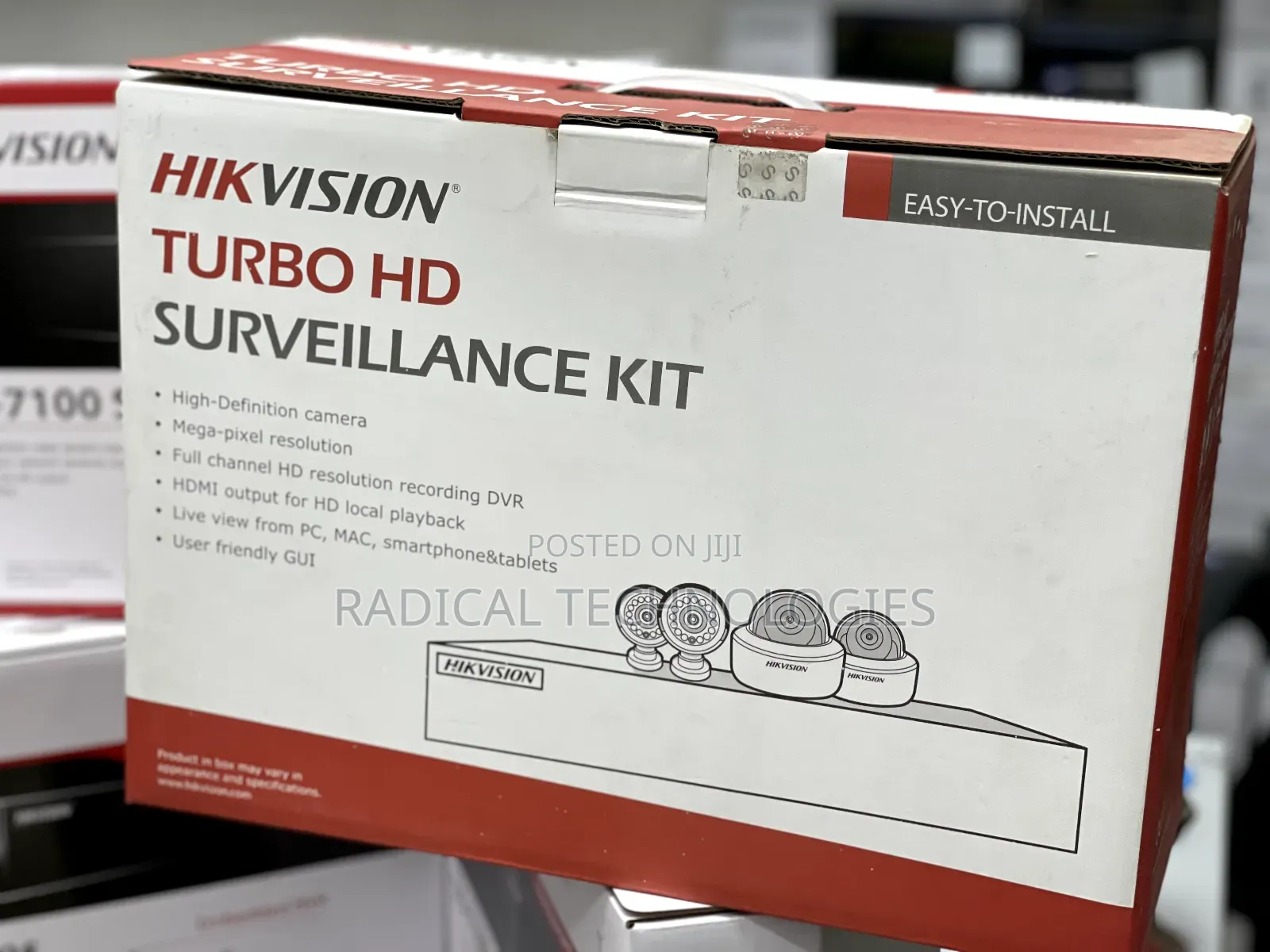 4 Channel Kit Hikvision Security Camera