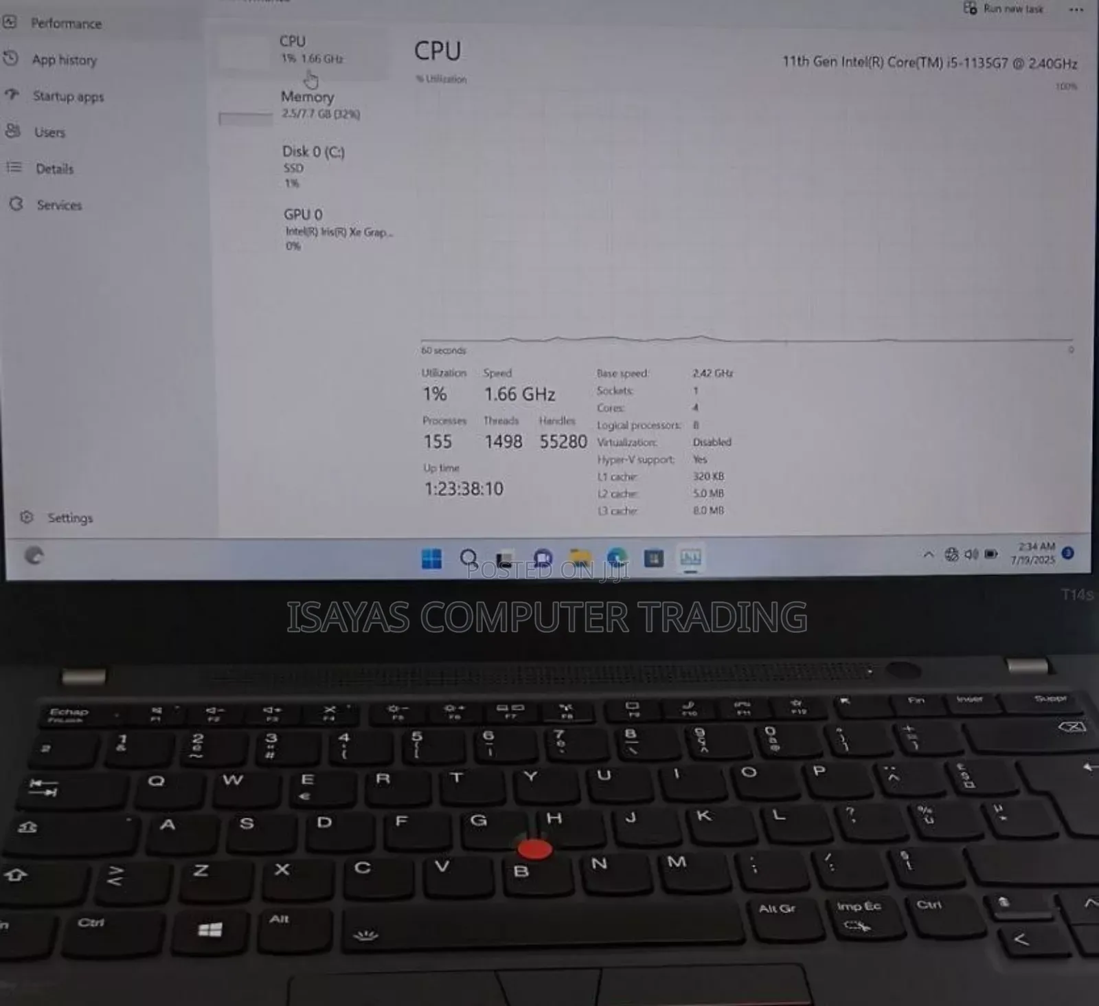 New Laptop Lenovo ThinkPad T14 8GB Intel Core I5 SSD 512GB