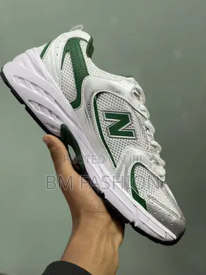 New Balance 530 Menswear Sneakers White X Green Comfortable