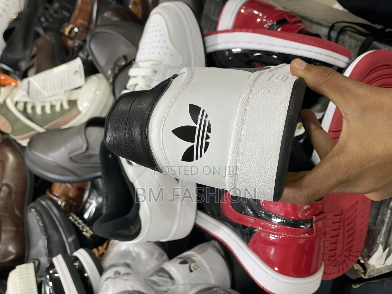 Adidas Sneakers Black X White Men Size