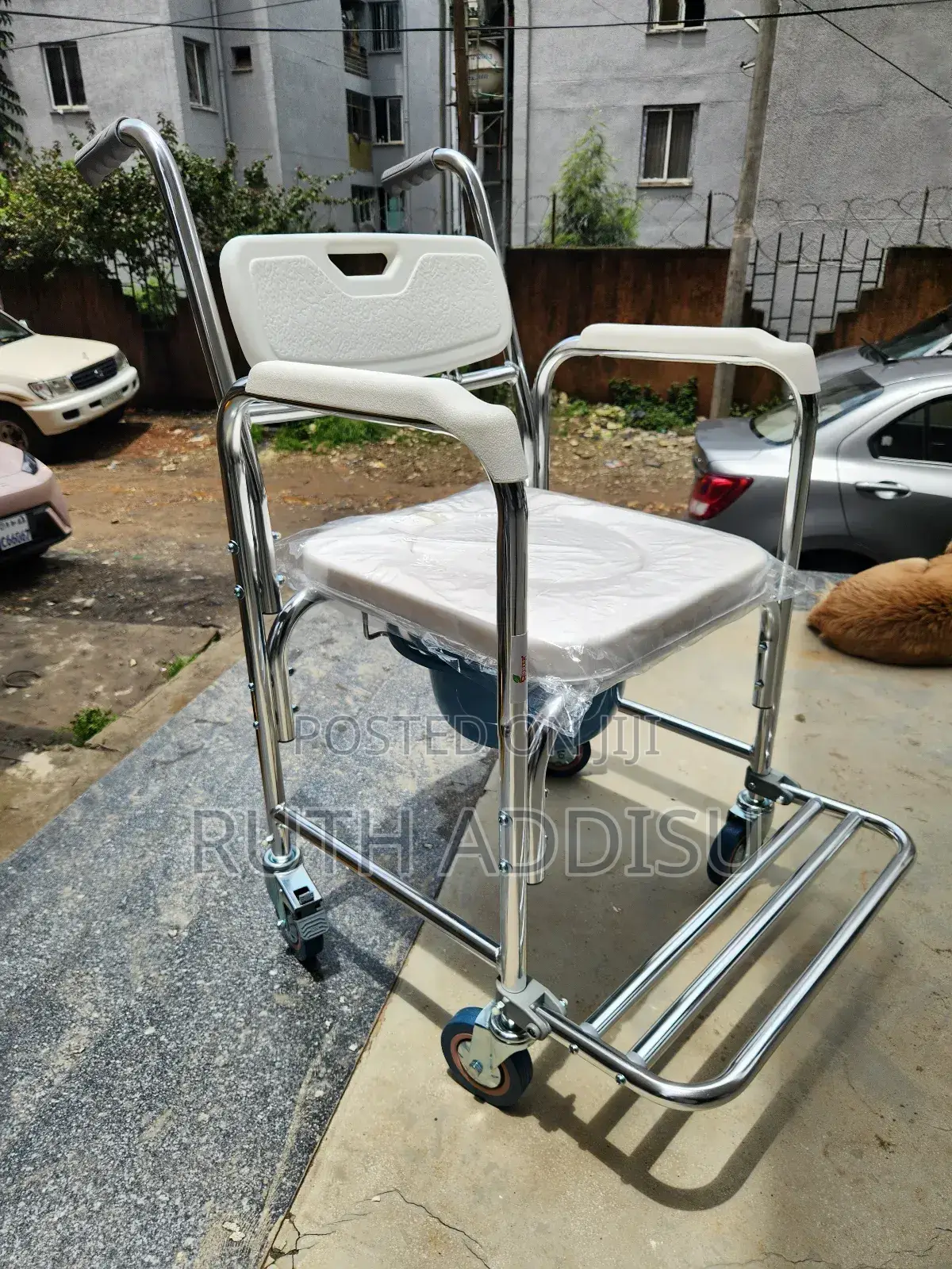 Four Wheel Commode Wheelchair管教wheelchair Commode袴wheelchair