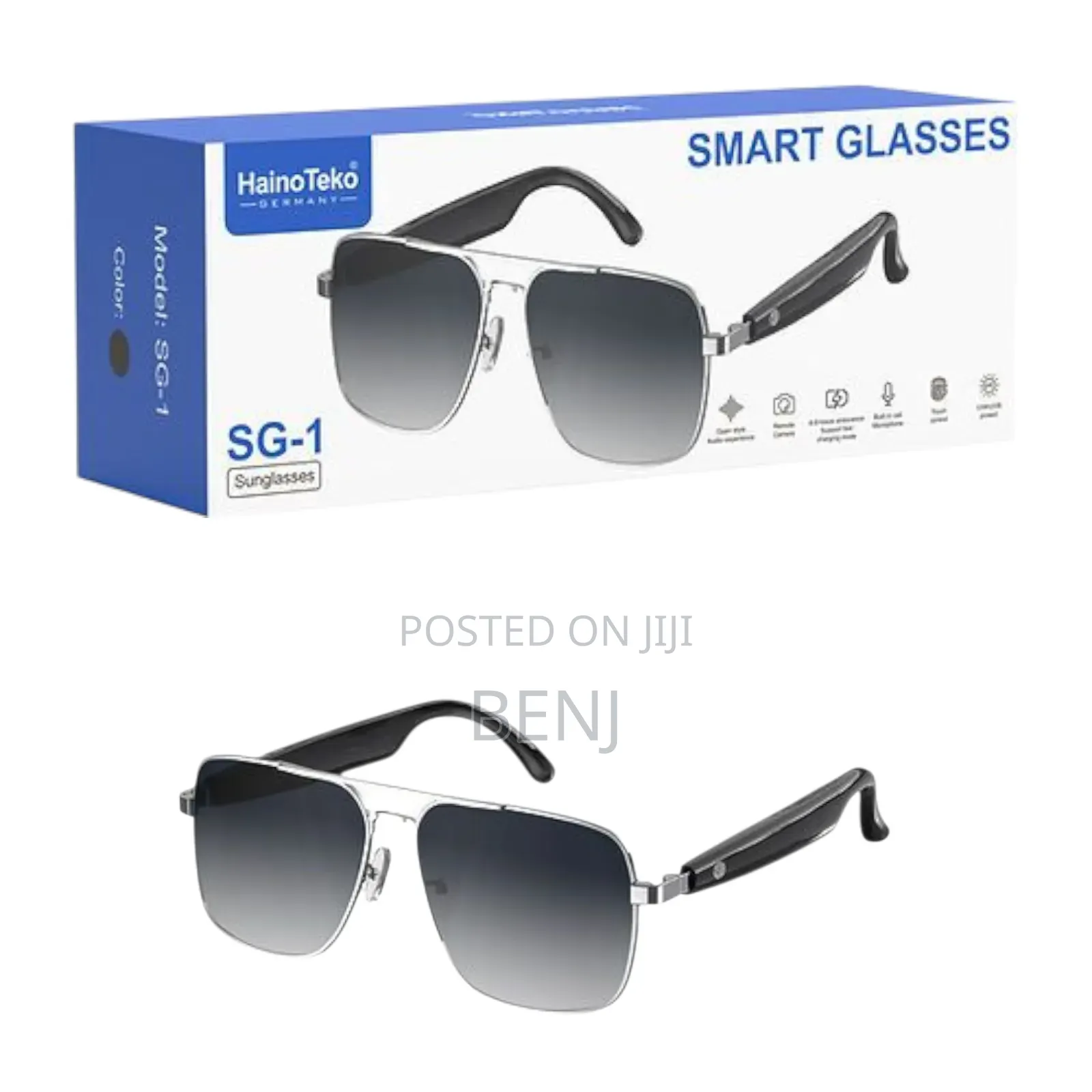 Haino Teko Sg-1 Smart Sunglasses Uv Block | Bluetooth Speakers
