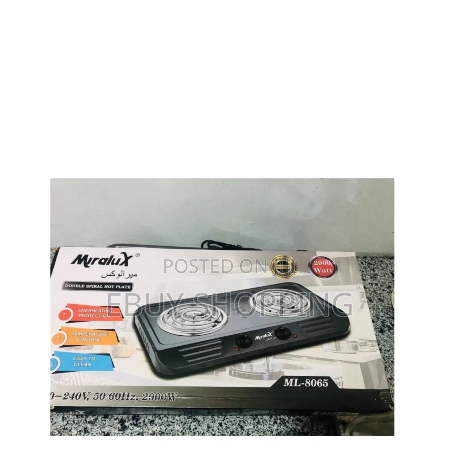 **2000w Miralux Electric Stove – Perfect For Home Kitchen*