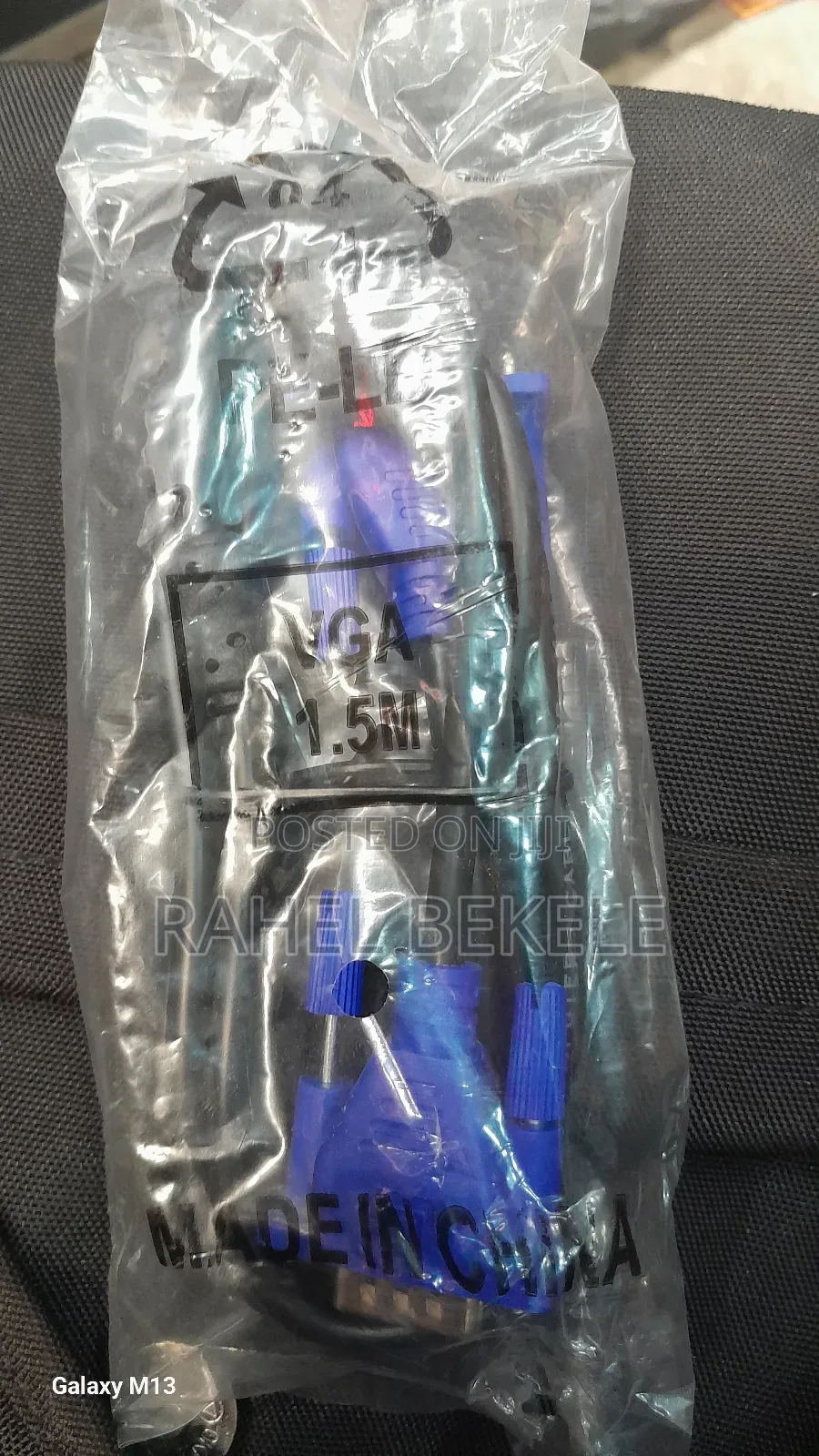 Vga Cableused to Connect Devices for Video Display.