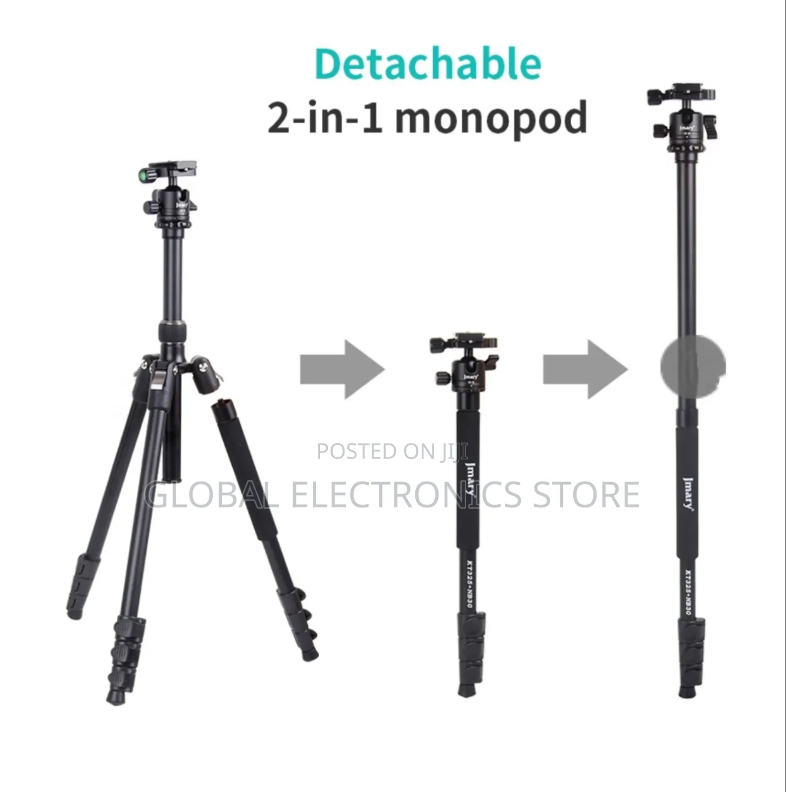 Jmary Techlife Aluminium Alloy Professional Tripod Monopod