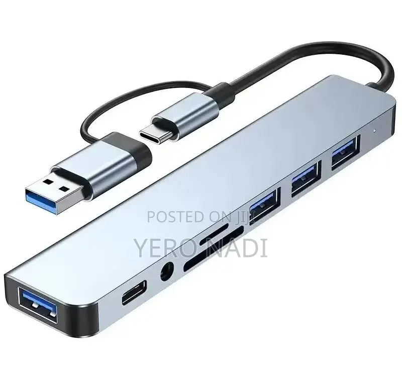 8-in-2 Multi-Functional Usb Hub