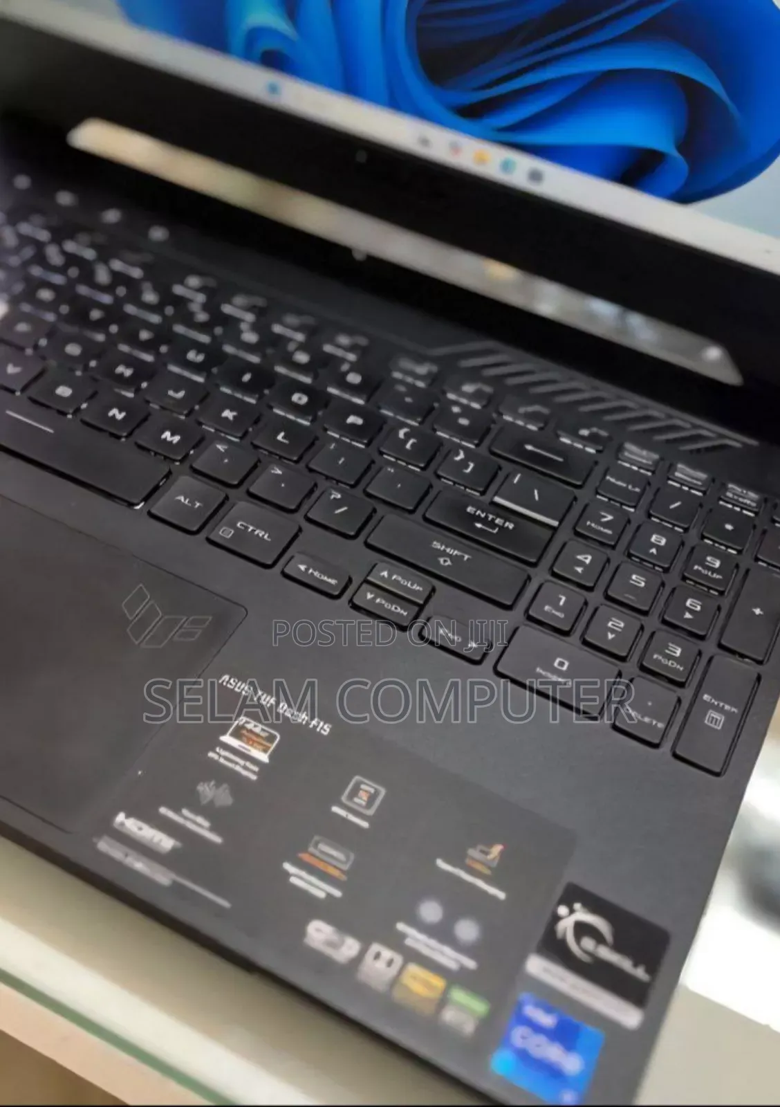 New Laptop Asus TUF Gaming A15 8GB Intel Core I7 SSD 1T