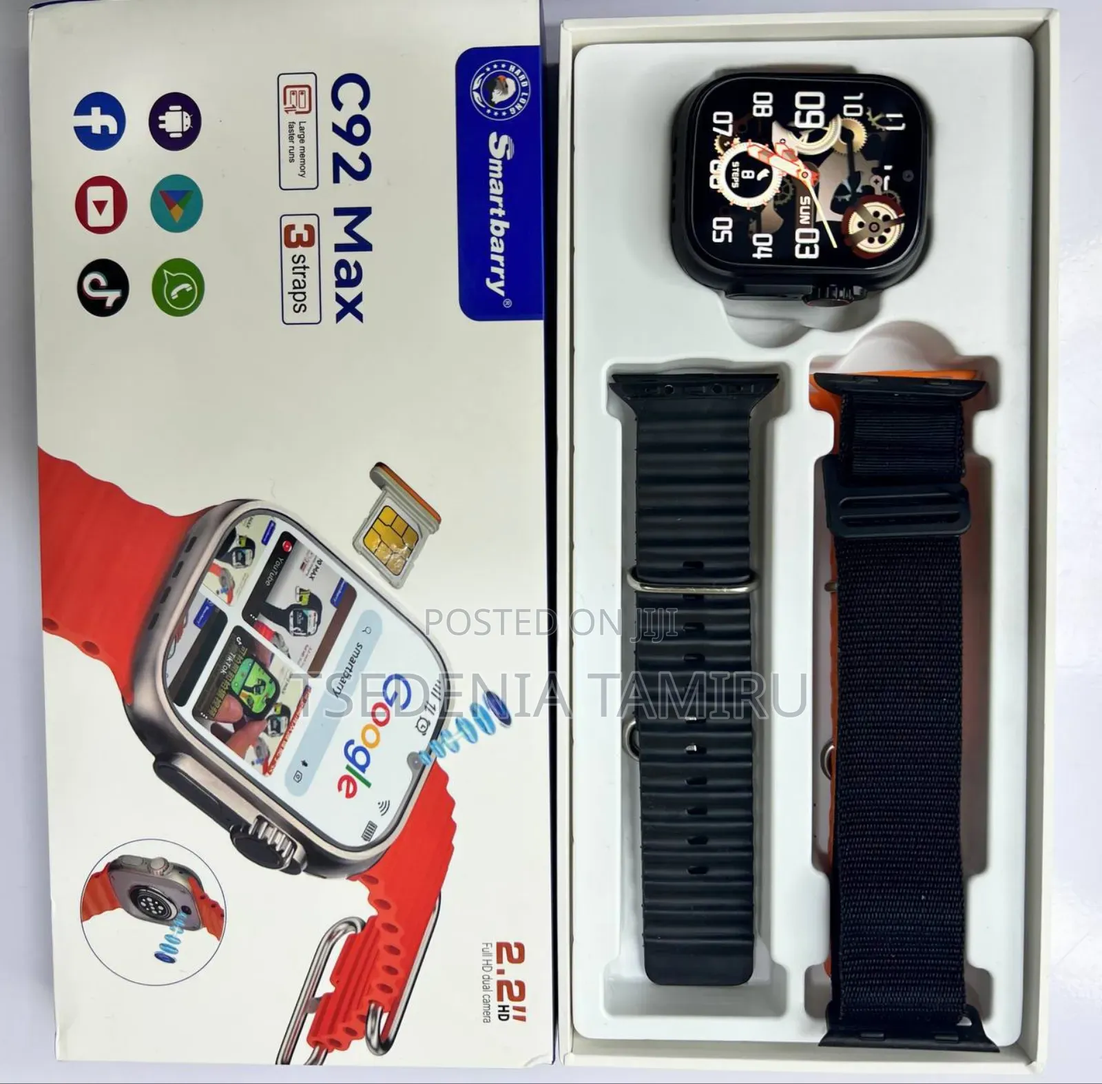 C92 Max 5g Smartwatch
 Dimension: 49*44*14mm