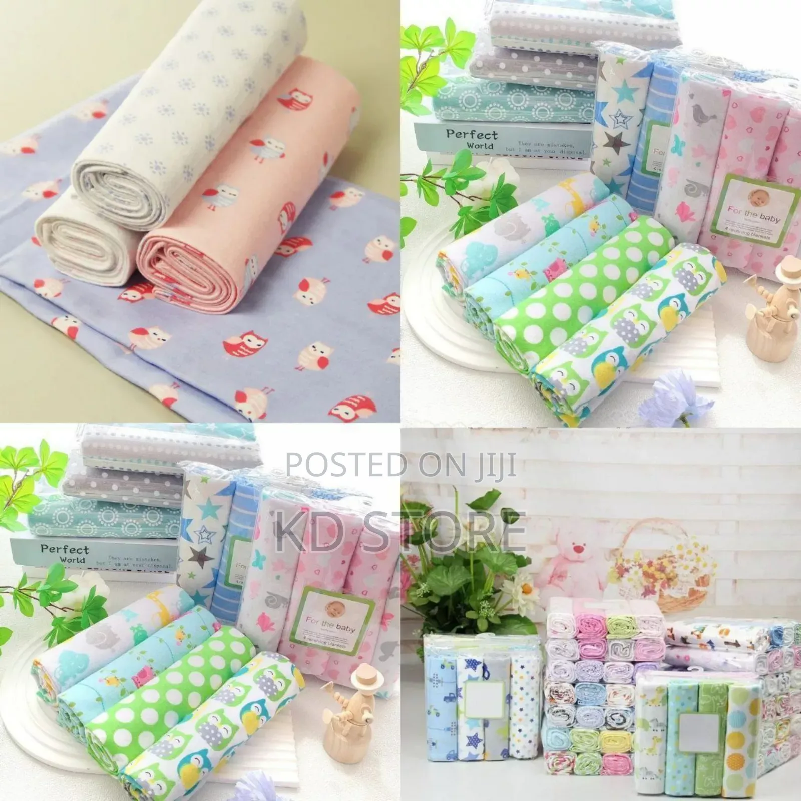 Flannel Receiving Blankets
መጠቅለያ