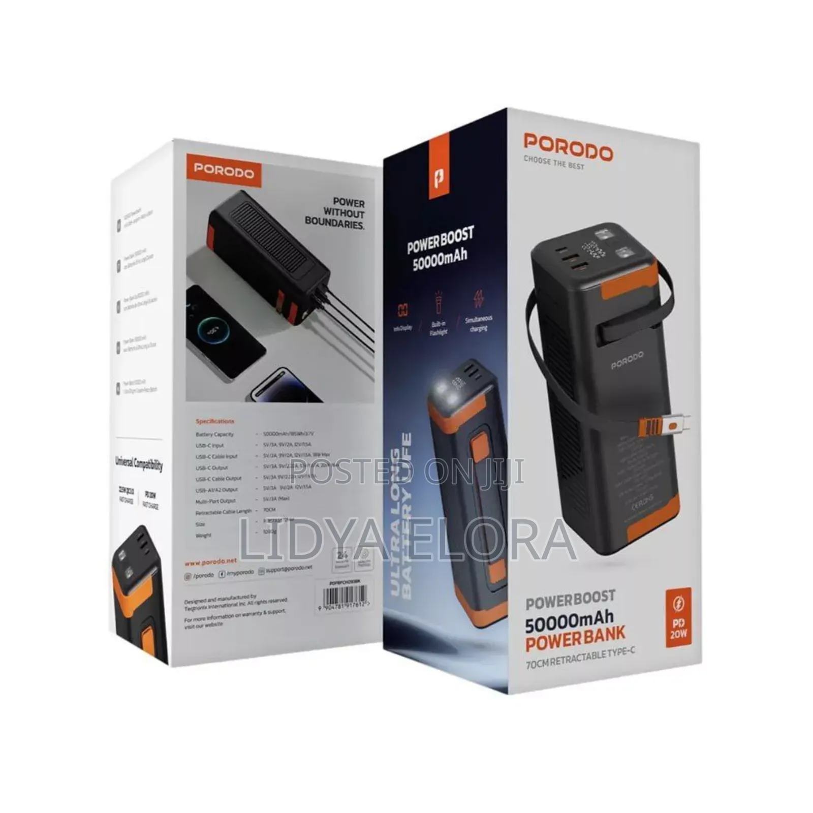 Porodo Power Boost 50000mah Power Bank