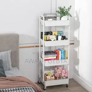 4-Layer Movable Kitchen Storage Rack/Shelf