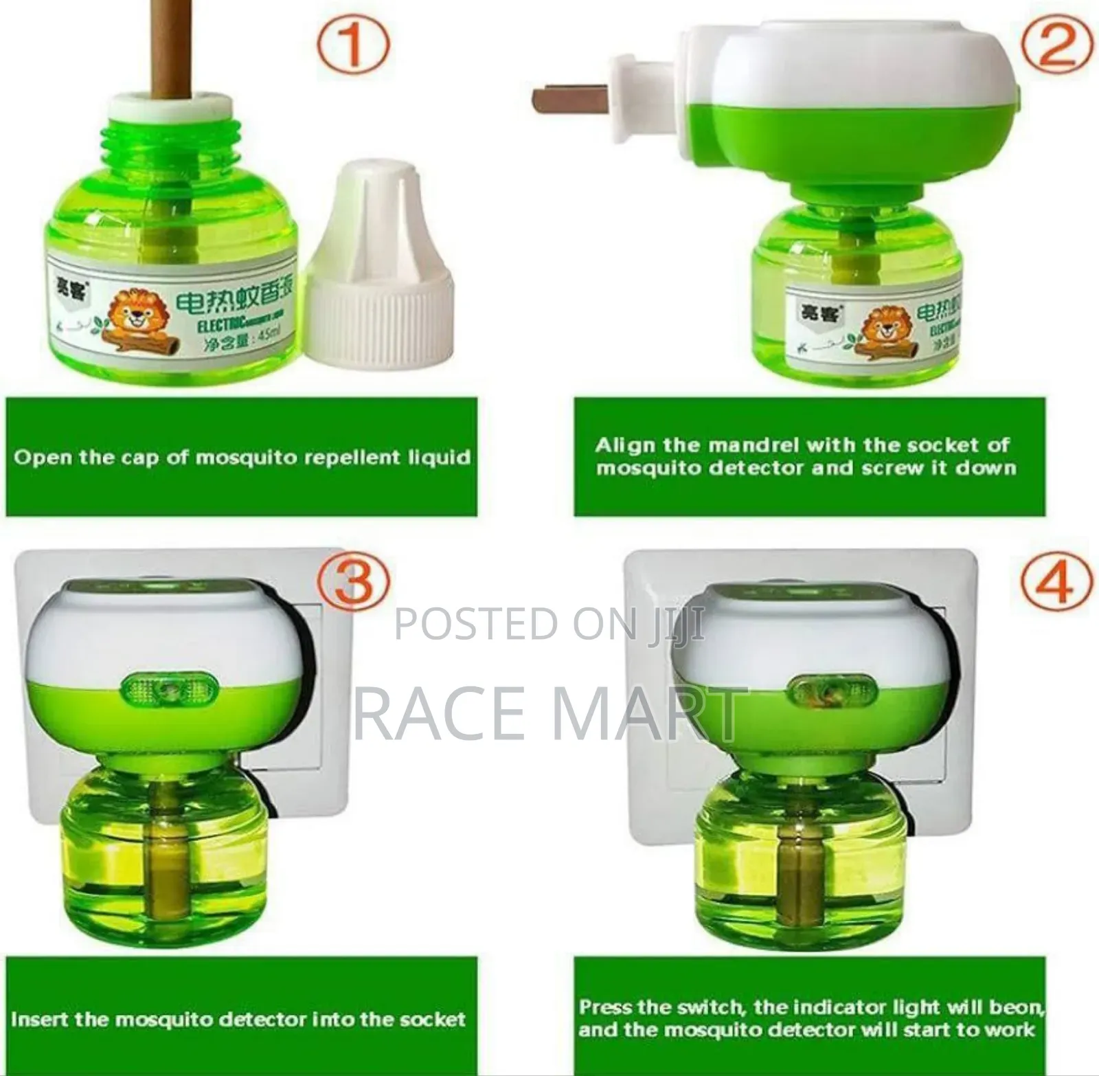 2pc Electronic Mosquito Coil Liquid Killer