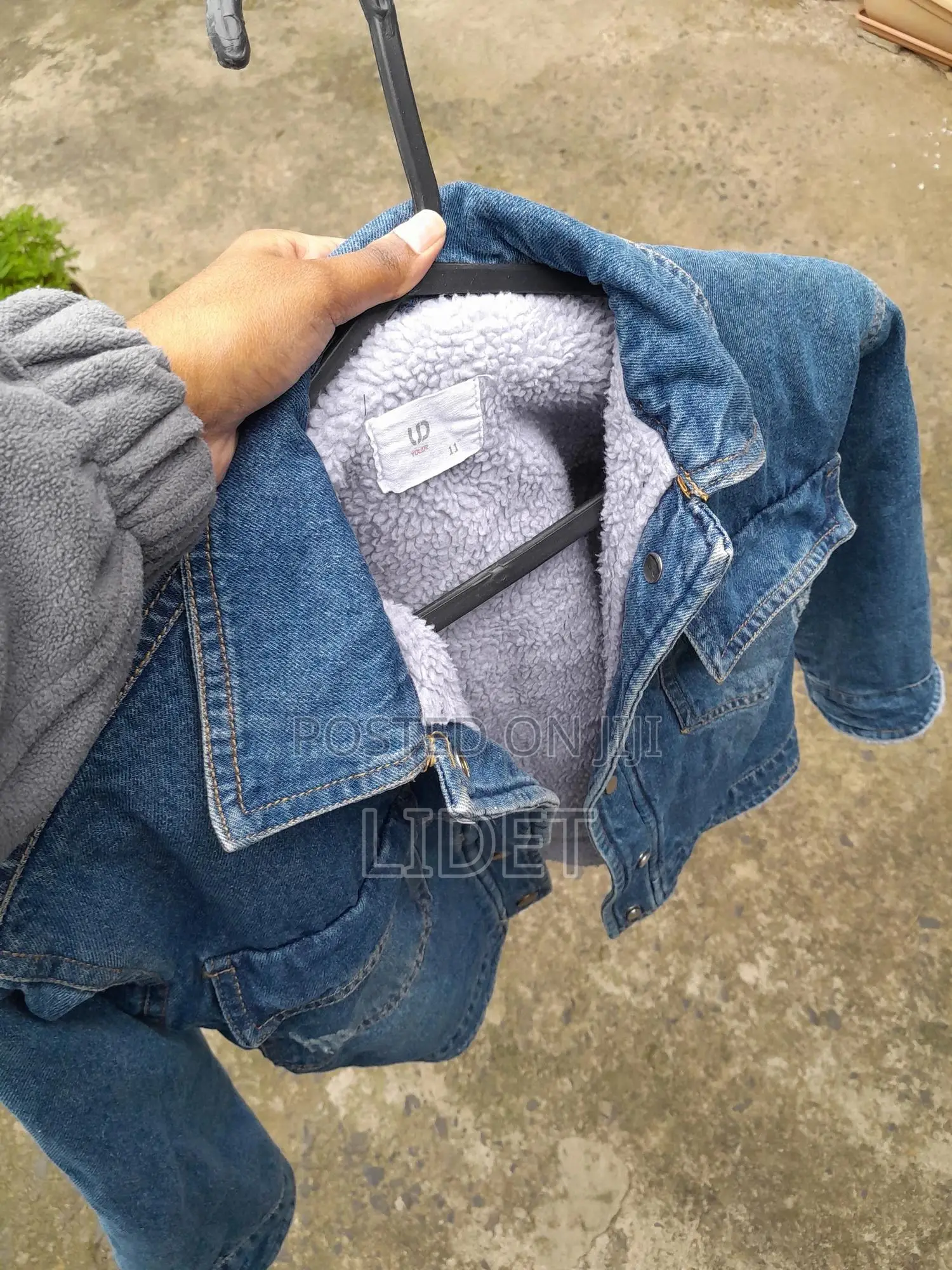 Blue Crop Jeans Jacket