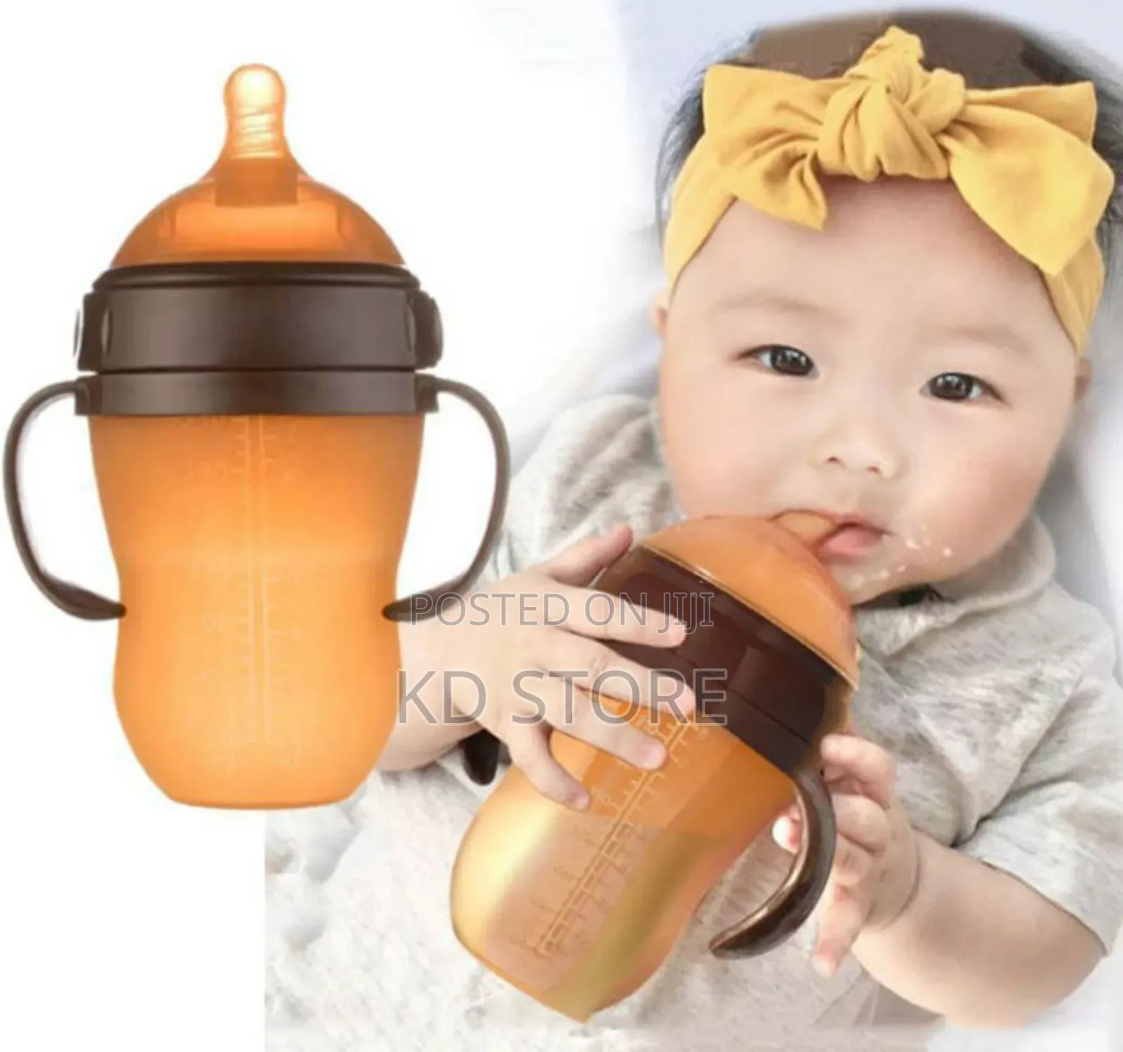 Baby Bottle With Silicone Nipple