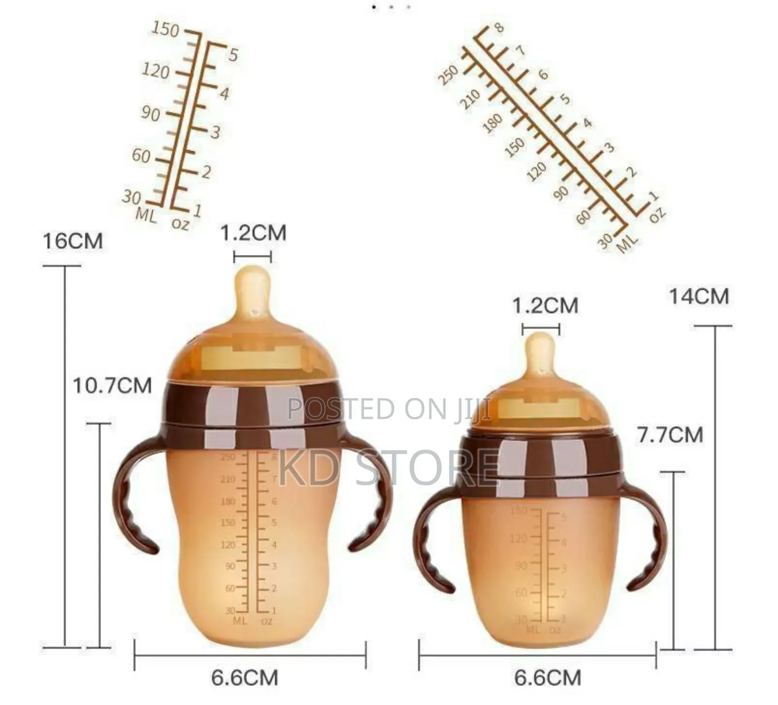 Baby Bottle With Silicone Nipple