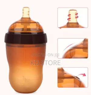 Baby Bottle With Silicone Nipple