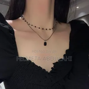 New Black Crystal Necklace