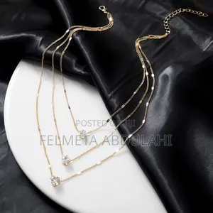 Multi Layer Pendant Necklace for Women 3 Set in 1